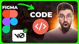 I Convert Figma Designs into CODE in SECONDS with V0.dev! @VercelHQ