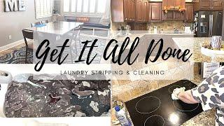 GET IT ALL DONE  | LAUNDRY STRIPPING | CLEAN WITH ME 2021
