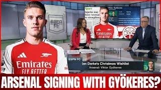 CHRISTMAS GIFT? ARSENAL COULD OFFER MILLIONS TO SIGN GYÖKERES AFTER SAKA'S SERIOUS INJURY?