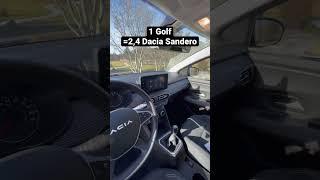 Wie viel Auto BRAUCHT man WIRKLICH?! #dacia #sandero #golf