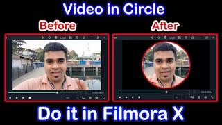 How to Crop Video In Circle In Filmora | video crop in circle