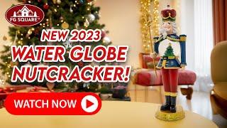 Water Globe Nutcracker Tabletop Decor - Animated Christmas Elegance | FG Square Villages