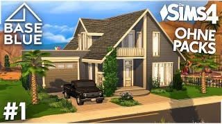 Die Sims 4 Haus bauen ohne Packs | Base Blue #1: Grundriss (deutsch)