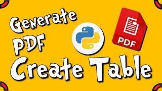 Generate PDF with Python - ReportLab - Create Table - #2