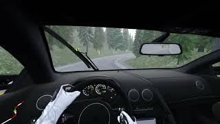 Driving a MANUAL Murcielago LP640 around Lake Louise Assetto Corsa