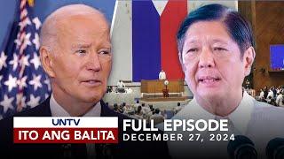 UNTV: Ito Ang Balita | December 27, 2024