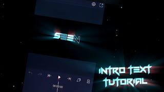 INTRO TEXT TUTORIAL | Using Alight Motion