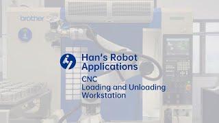 Han's Robot Application - CNC Loading and Unloading Workstation