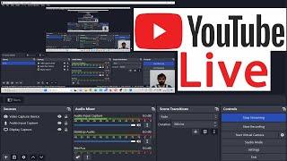 obs studio youtube live stream tutorial : youtube live stream kaise kare 2024