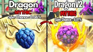 EVOLVING DRAGON TO DRAGON V2 IN FRUIT BATTLEGROUNDS...