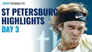 Shapovalov Encounters Andujar; Rublev, Khachanov, Bublik In Action | St Petersburg Day 3 Highlights