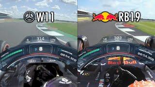 RB19 vs W11 in Silverstone: 2 of the most dominant F1 cars ever