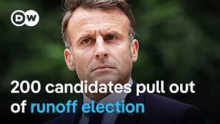 Can French parties' team-up strategy block the far right from winning power? | DW News