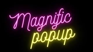 How to use magnific popup in HTML, CSS, and JS