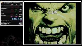 The Incredible Hulk (SNES) Any% Speedrun in 18:33