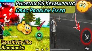 PhoenixOS freefire Keymapping Drag Problem Fix freefire,360 rotation problem fix, Mouse Problem Fix