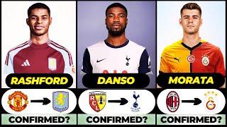 THE LATEST CONFIRMED TRANSFER NEWS AND RUMOURS TRANSFERS WINTER 2025|Danso️Rashford️Morata️