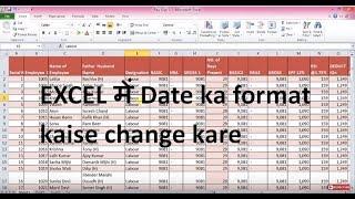 How to Change Date Format in Excel | Excel Basics हिंदी में जाने