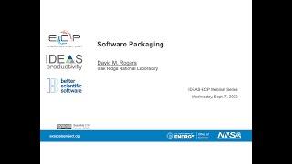 IDEAS-ECP Webinar: Software Packaging