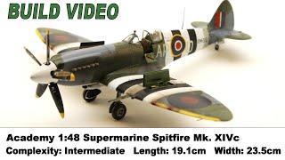 Full Build Video [Part 1] - Supermarine Spitfire Mk. XIVc [1:48] by Academy