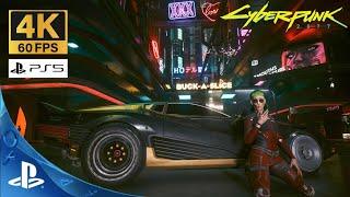 Walking around Night City | Cyberpunk 2077 PS5 [4K 60FPS]