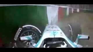 F1 Japan 2014 FP3 - Crash L. Hamilton