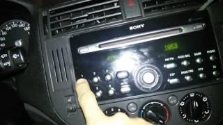 Ford Autoradio Sony CD132 MP3 keycode Security