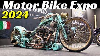 Motor Bike Expo 2024 [MBE] Highlights Part 2 - Verona, Italy - Customs, Choppers, Cafè-Racers & More