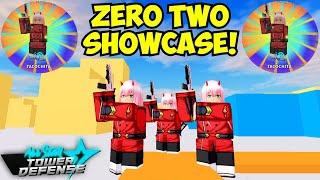 All Star Tower Defense *NEW* Zero Two (Tacochita) Showcase! *BLAM SPOT 200K CODE UNIT* | ROBLOX