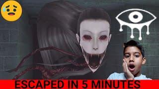 EYES HORROR GAMEPLAY| ESCAPED IN 5 MINUTES| TECHNO ADITYA