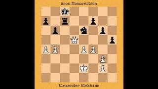 Alexander Alekhine vs Aron Nimzowitsch | New York, 1927 #chess