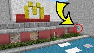 Minecraft: MCDONALD'S SECRET!!! - Crazy Hidden Buttons - Custom Map