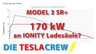 Tesla Model 3 SR+ | 170 kW Update - IONITY Ladekurve 0-95%