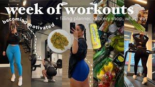 FULL WEEK OF WORKOUTS | What I Eat in a Day, Goal Setting & Productivity, Fitness Motivation Vlog