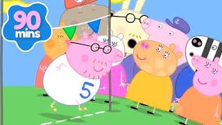 Peppa Pigs Very Long Fun Run | Cartoons For Kids | Fun Animation | Peppa Pig Videos