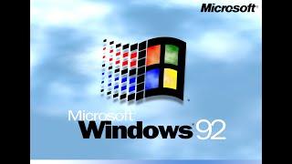 Windows 95 startup screen but it's 1992