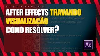 Como deixar Visualização do AFTER EFFECTS mais leve!