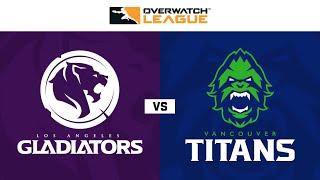 Los Angeles Gladiators vs Vancouver Titans | Overwatch League 2020 Season Opening Weekend | Day 1