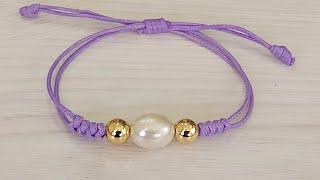 PULSERA HERMOSA FACIL DE HACER //PULSERA EN HILO//BRACELETS