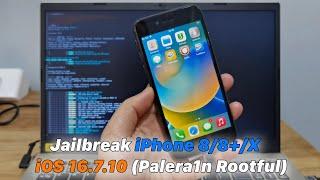 Jailbreak iPhone 8/8+/X | iOS 16.7.10 (Palera1n Rootful)