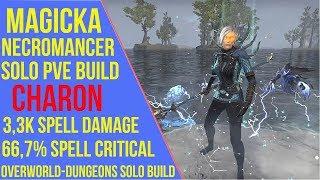 ESO Magicka Necromancer Solo PVE Build - Charon - Greymoor