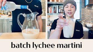 Boozy Batch Lychee Martini