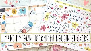 Make Monthly Layout Planner Stickers for A5 Hobonichi Cousin Avec + A5 Day Free with NO CRICUT