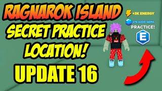 NEW Secret Practice Location on Ragnarok Island Update 16 in Anime Punching Simulator