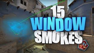 15 Mirage Window Smokes - CS:GO (128 tick)