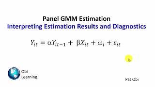 Interpretation of Panel GMM Result: Video 3 of 5