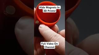 Hidden Magnets In 3D Prints! #3dprinting #3dprint #bambulab