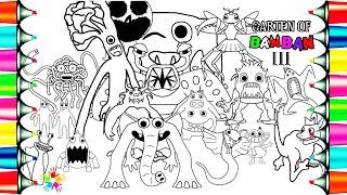 Garten of BANBAN 3 Coloring Pages/ Color ALL Monsters Full Gameplay/ Warriyo - Mortals [NCS Release]