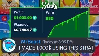 I MADE HUGE PROFIT FROM MY FANS DICE STRATEGY ON STAKE!!