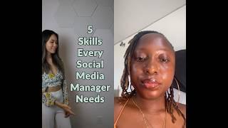 Top 5 skills every social media manager needs. #socialmediamanagertips